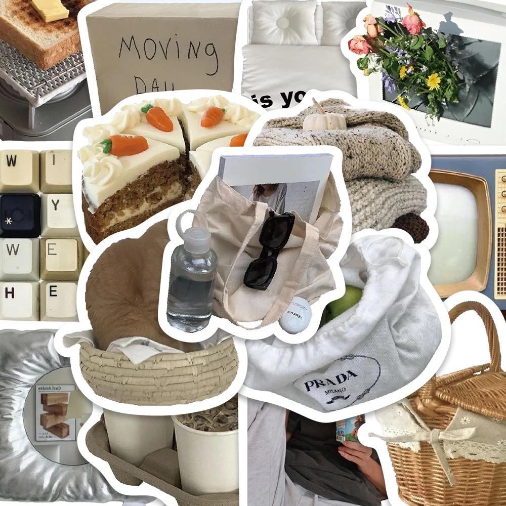 

63 шт. эстетика Ins ленивый ветер наклейки мультфильм граффити наклейка DIY журнал для скрапбукинга ноутбук гитара канцелярские принадлежности декоративная наклейка