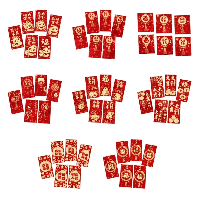 

Y166 1 Pack 2025 Snake Year Redness Packets Money Pouches Spring Festival Celebration