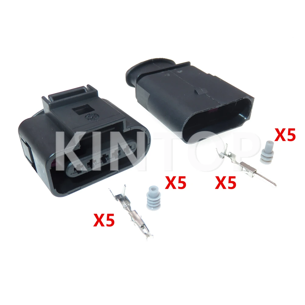 Conector elétrico automático de 5 pinos, soquete do cabo de fiação do carro, flow969920, 6n0973805, para ve audi, 1 conjunto