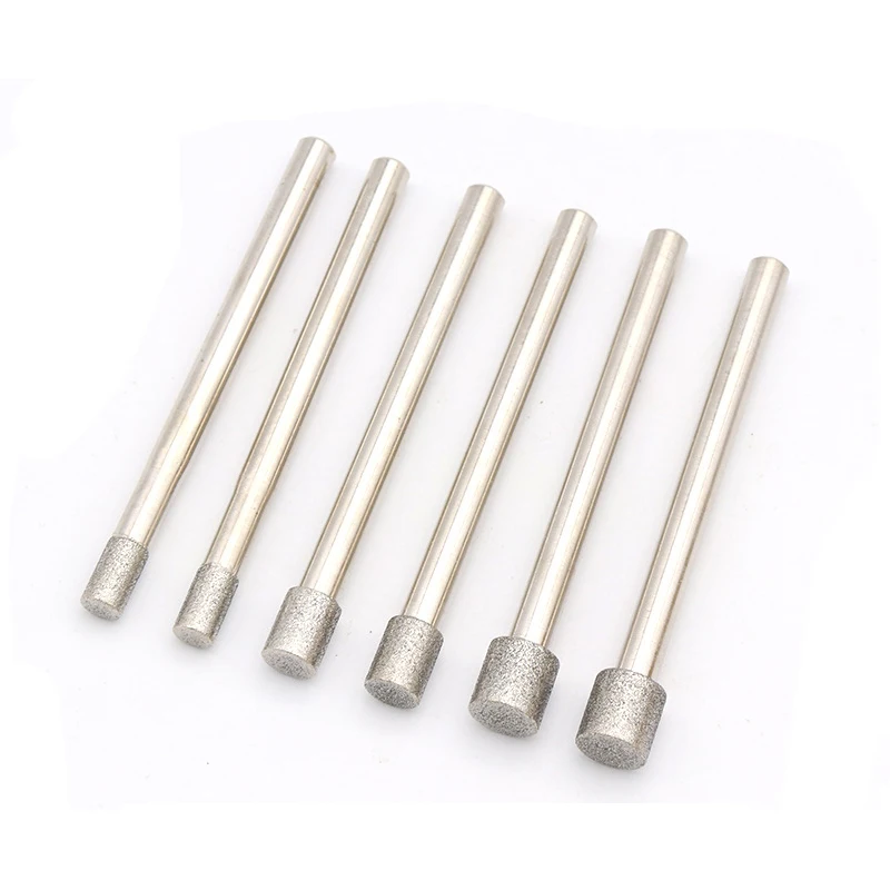 

1 pcs 6mm handle Extended Cylindrical Grinding Head Diamond Grinding Head Metal Ginding Head ﻿