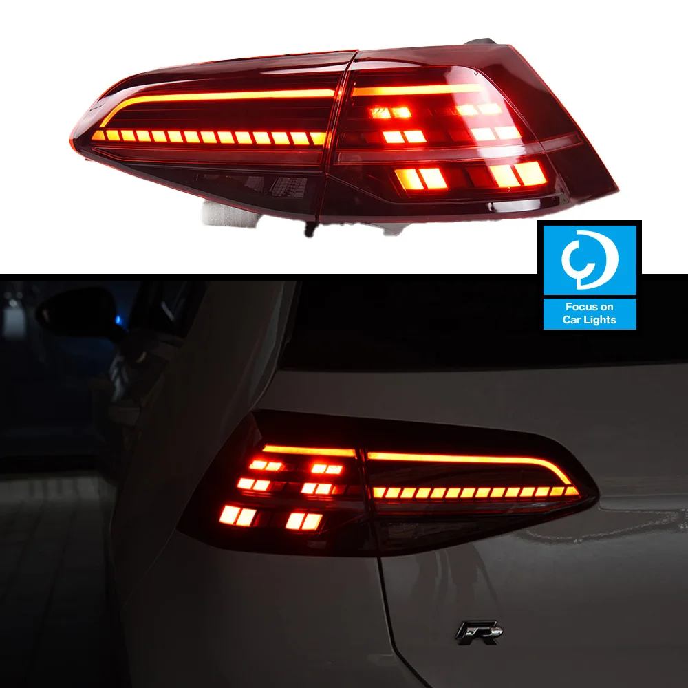 Taillights Styling For VW Golf 7 Golf7 MK7 2013 Tail Light LED DRL Running Signal Brake Reversing Parking Lighthouse Facelift