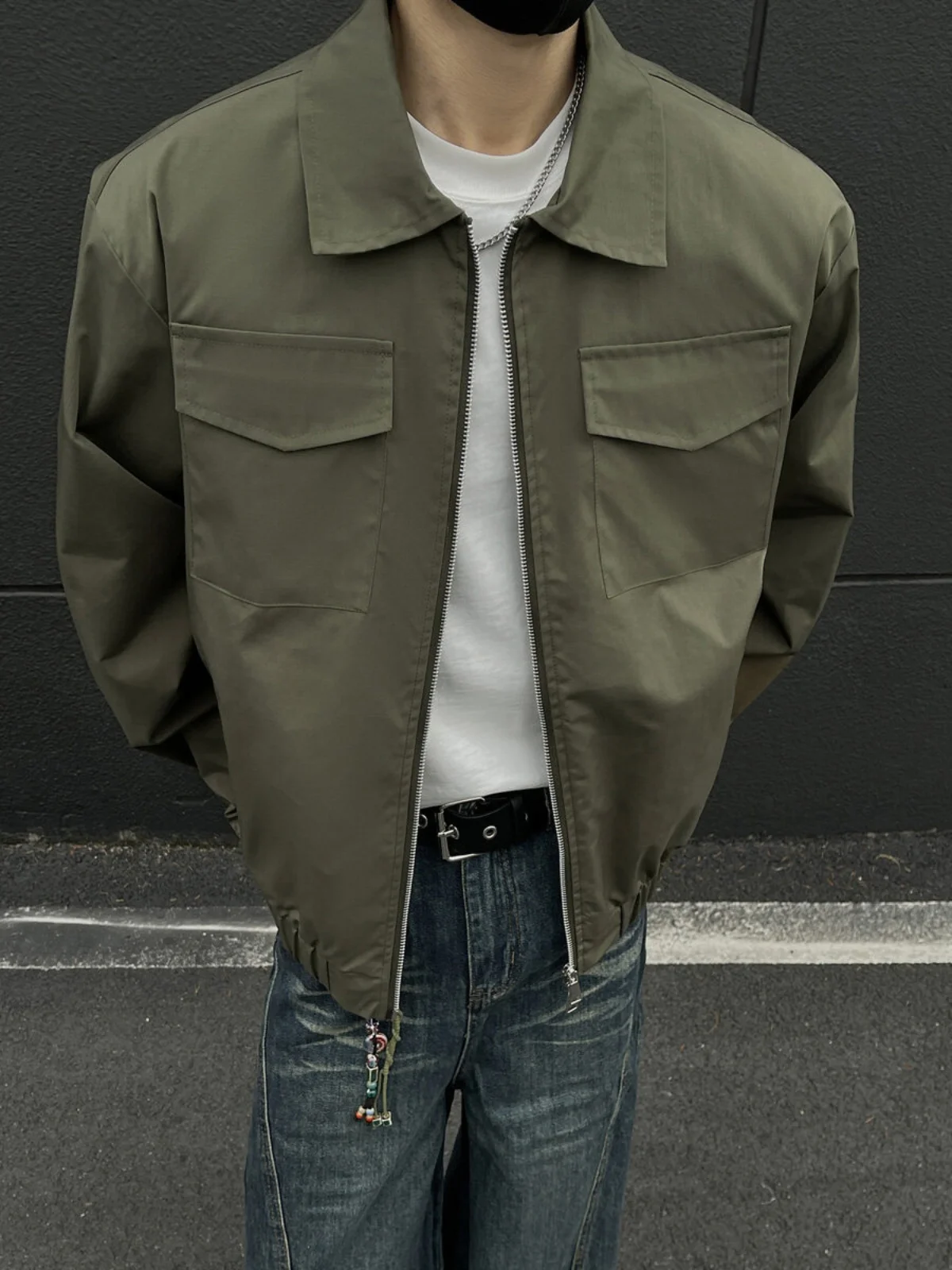 

Американская военная рабочая одежда Jaet, мужская весенняя одежда Cleanfit Detroit ort Baseball Sle, свободная посадка, длинный рукав из полиэфирного волокна...