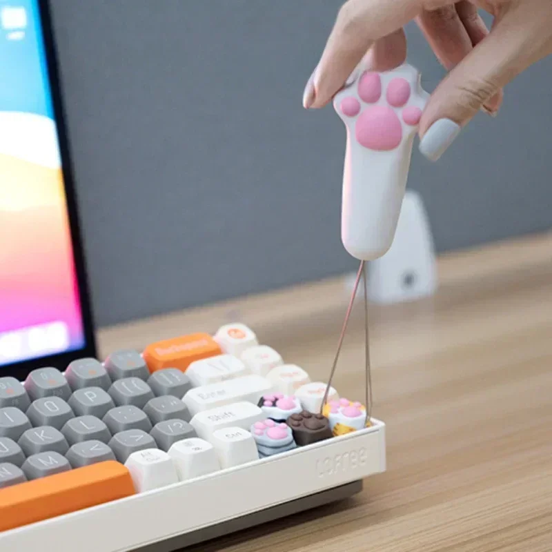 Keyboard Key Puller ABS Material Fairy Wand/Cat Claw/Golden Hoop Kawaii Mechanical Keyboard Accessories Keycap Replace Tools