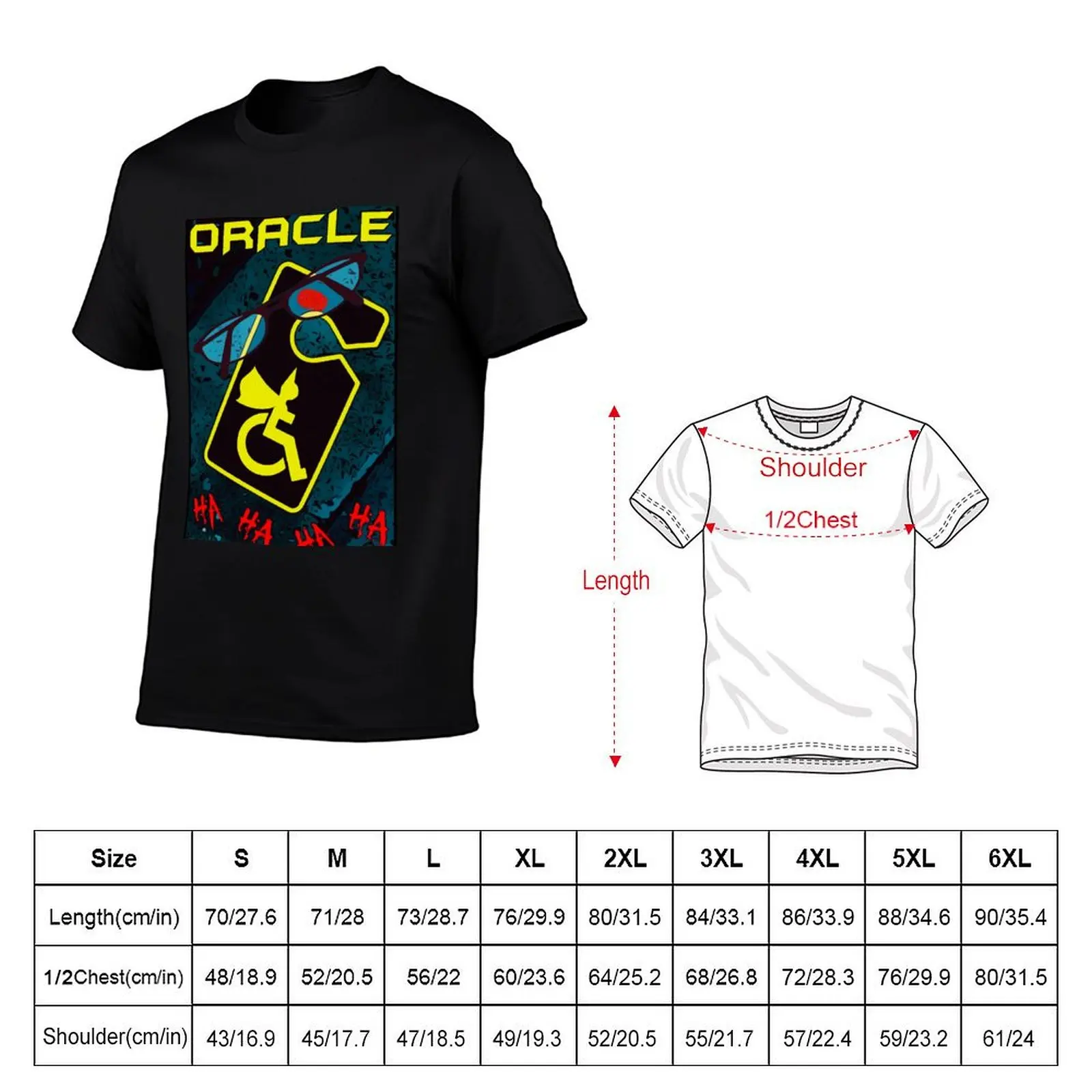 Oracle T-Shirt tops vintage plus size men clothing