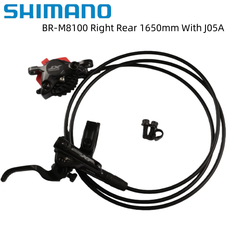 

Shimano XT M8100 Bicycle Brake Hydraulic Disc Brake Right Rear 1650mm With J05A Bike Pads 2 Pistons For MTB