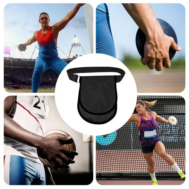 Track And Field Bag Adjustable Shot Put Ball Bag Solid Discus Carrying Case Oxford Cloth Portable Shot Put Storage Bag