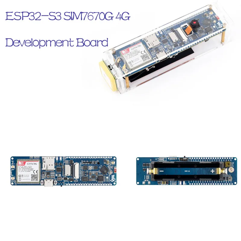 Carte de développement ESP32-S3 SIM7670G 4G LTE Cat-1 WiFi Bluetooth GNSS avec positionnement multi-bandes, module IoT mondial avec caméra