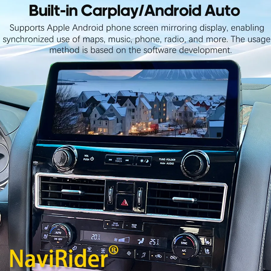 Wireless Carplay For Nissan Patrol Y62 XE SE 2012-2019 Auto Stereo 12.3inch Android13 Car Radio Multimedia Player GPS Navigation