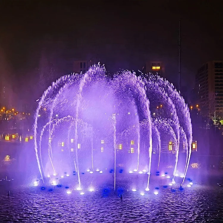 Dewy Water Fountain Factory Large Outdoor Music Dance Fountain Stainless Steel Luxury for Commercial Hotel Landscape