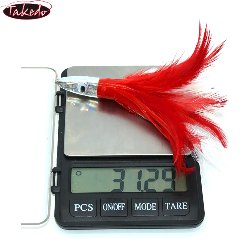 TAKEDO SP02 Jig Trolling 140mm 32g para atún falda plumas - imagen 5