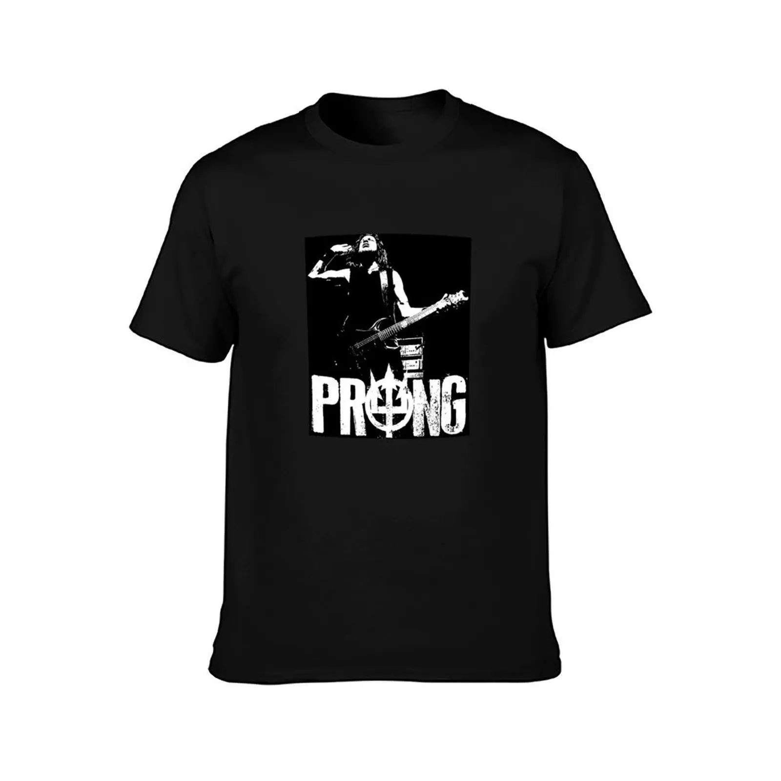 The Classic _ The Prong Poster T-Shirt, Summer Casual Cotton Tee, Oversized Streetwear Tops, Vintage Graphic Print, 100% Cotton