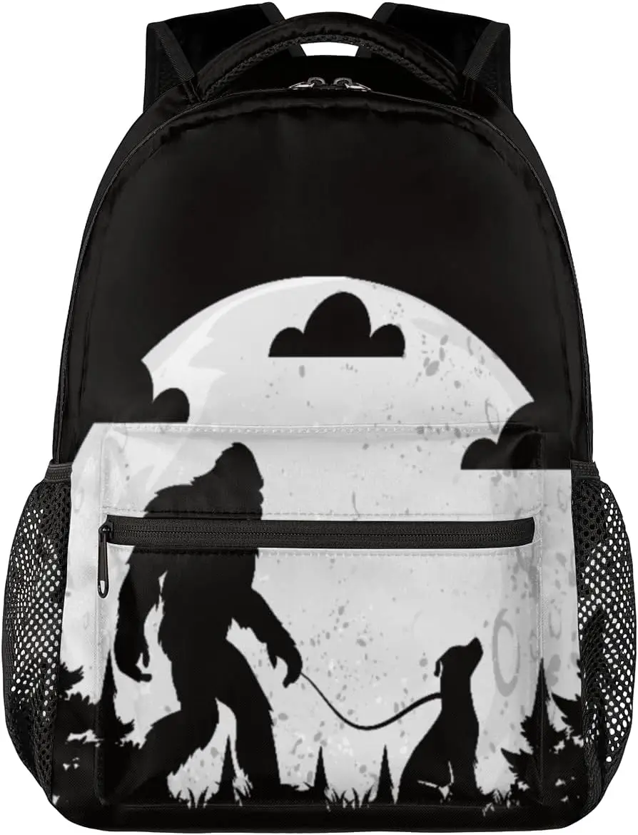 

TropicalLife Bigfoot Kids Backpack for Boys, Sasquatch Cool Sturdy Elementary Middle Bookbags Casual Travel Back Pack