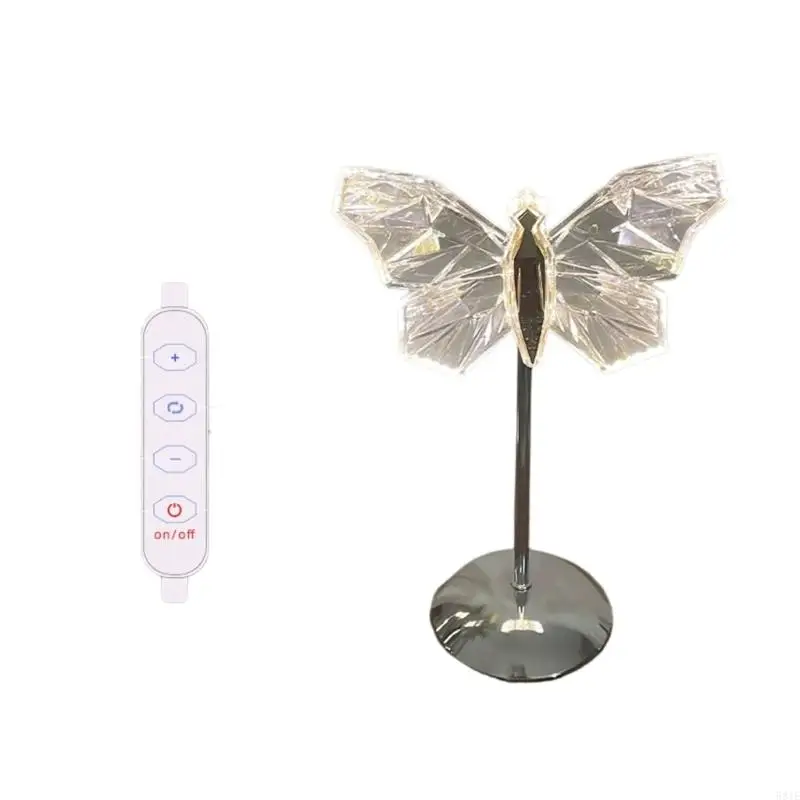 581E Butterfly Night Light Creative Bedside Light Light Light Acrylic Textura