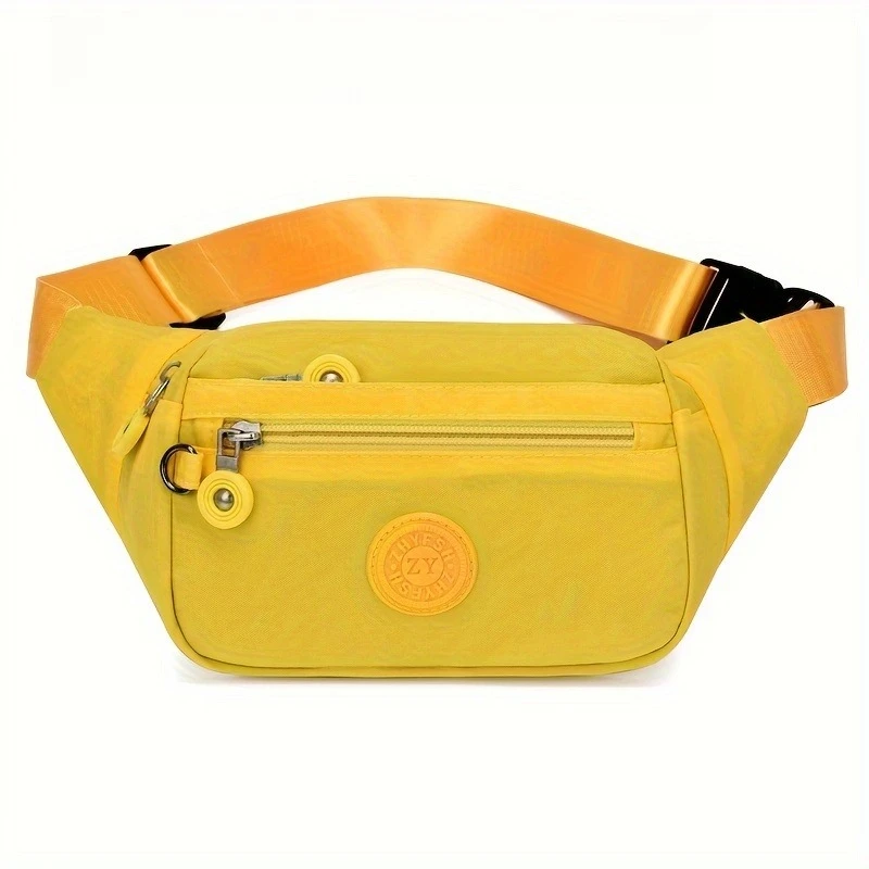 Leichte Gürteltasche, Umhängetasche, mehrere Reißverschlusstaschen, verstellbarer breiter Riemen, Hüfttasche, Brusttasche für Damen zum Laufen – Detail 8