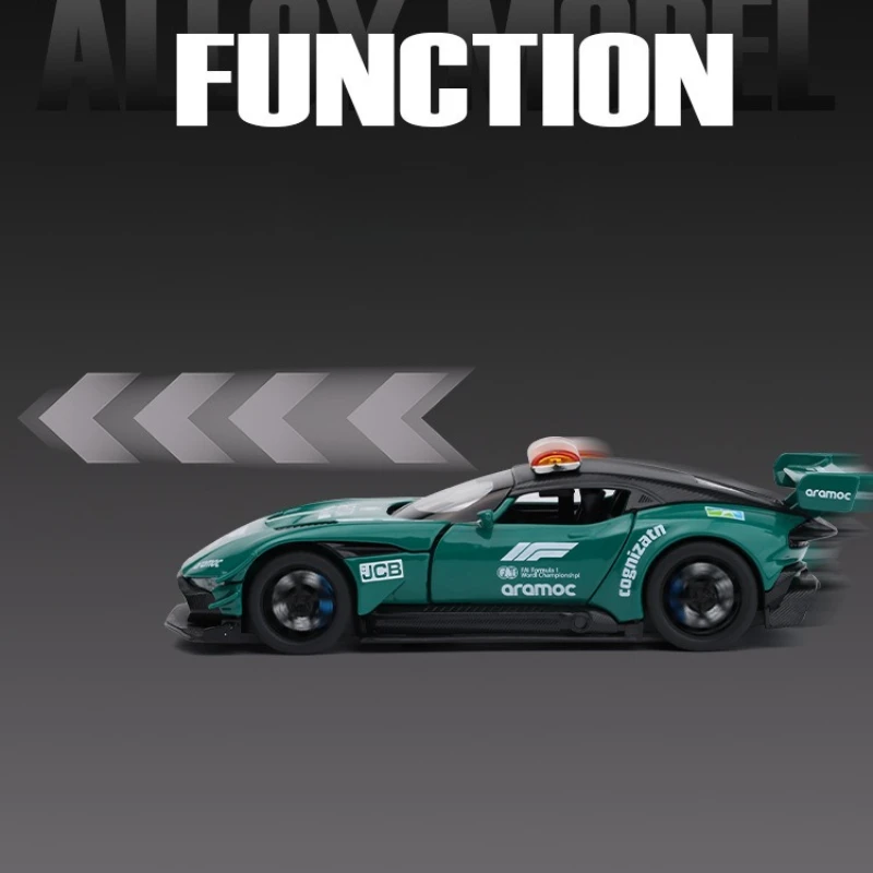 1:32 vulcan carro de segurança carro de polícia modelo liga diecast metal brinquedo veículo simulação som luz carro para crianças presente coleção