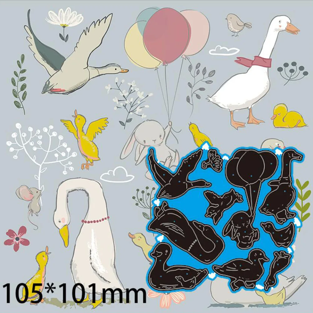 Animals horses camels donkeys monkeys geese Metal Cutting Dies DIY Scrapbooking Album Paper Card decoration Embossing Mold