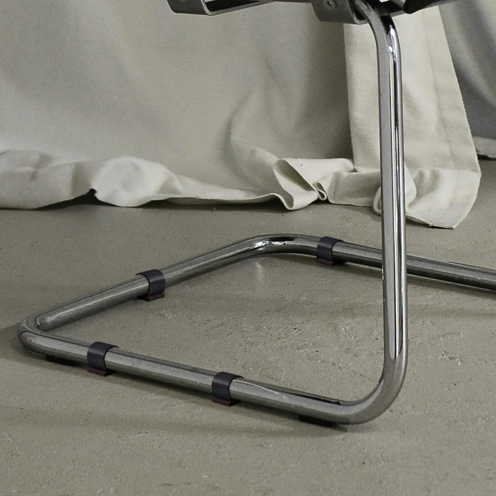 

6pcs Furniture Pads Hook Loop Straps Felt Chair Leg Floor Protectors Non Slip Hardwood Home Supplies Furniture Parts