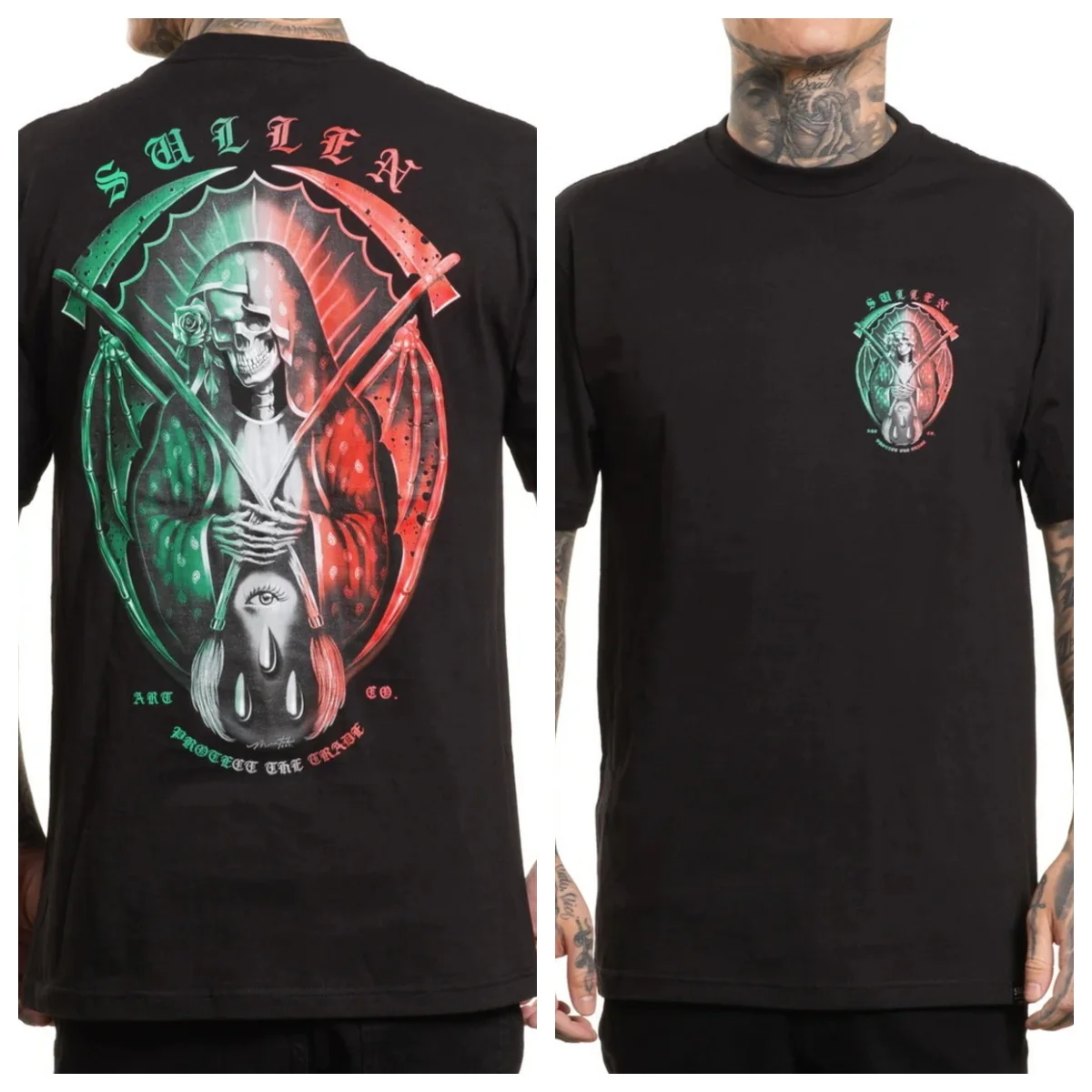 DE LA MUERTE MEX Tattoo Art Style Summer Casual T-Shirt Men's and Women's Luxury Brand Top 2026 New Art Logo