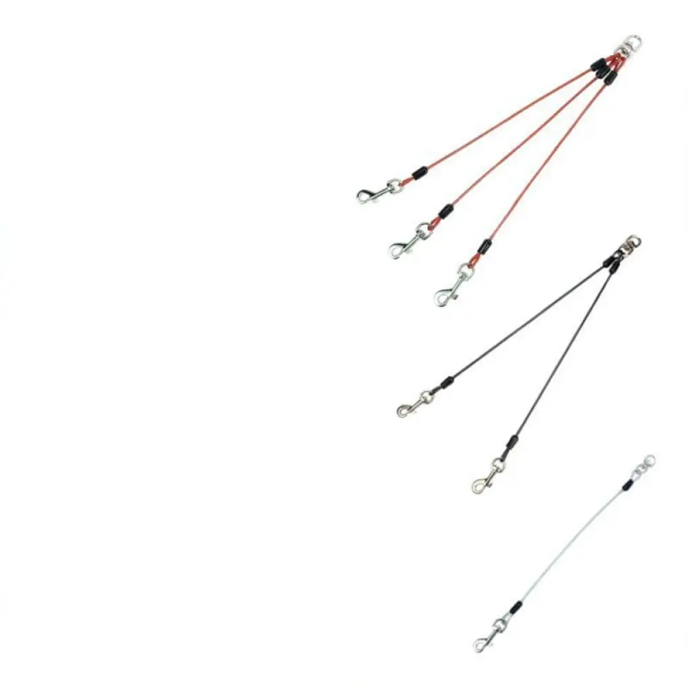 Pet Leash Metal Chain Multi Coupler Anti Tangle Traction Rope For Small Dogs Puppy Outdoor Training Walking Lead