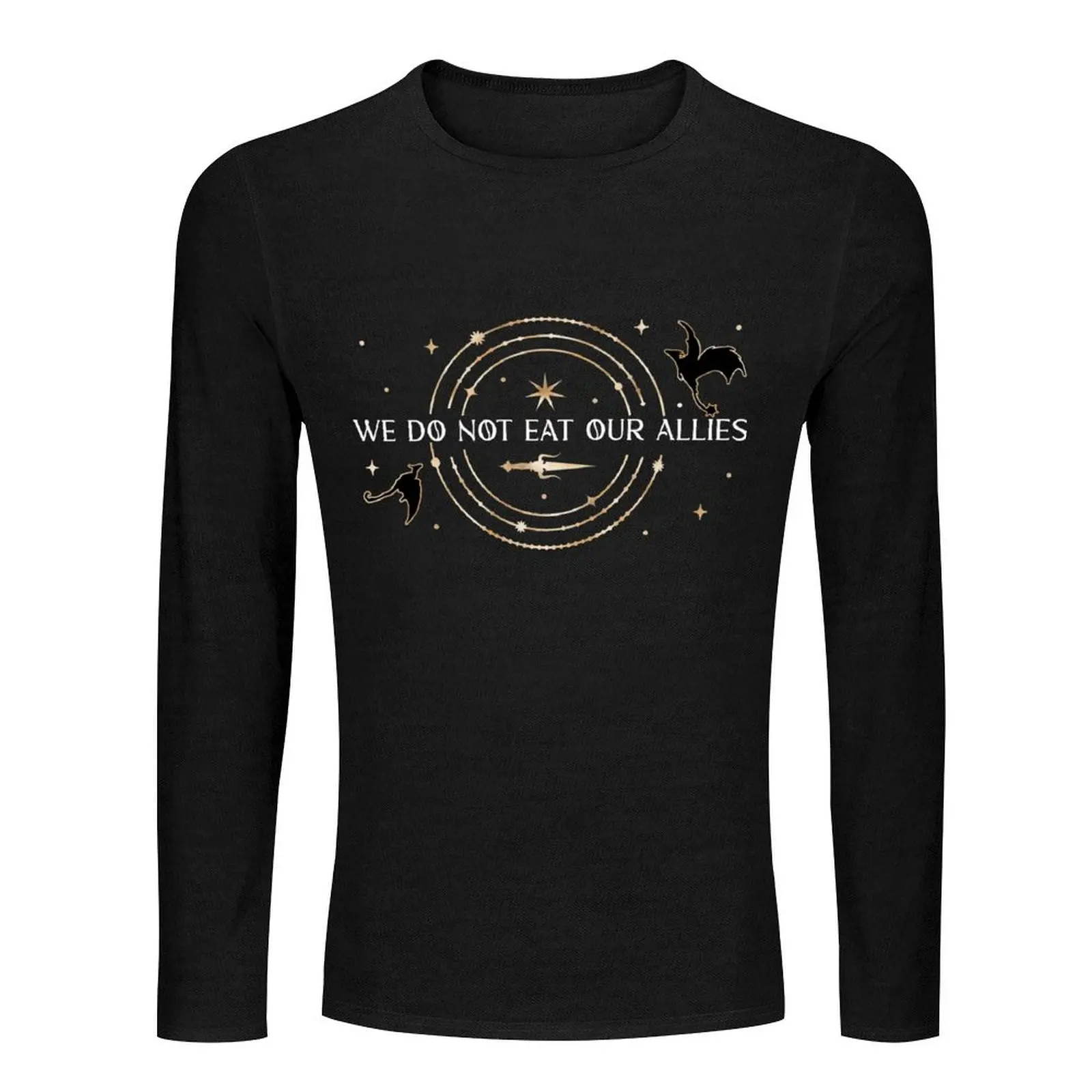 We Do Not Eat Our Allies - Fourth Wing - Rebecca Yarros - Officially licensed Long T-Shirt cute tops fitted t shirts for men