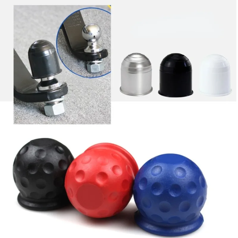 

New Universal 50MM Tow Bar Ball Cover Cap Trailer Ball Cover Tow Bar Cap Hitch Trailer Towball Protect Car Accessories