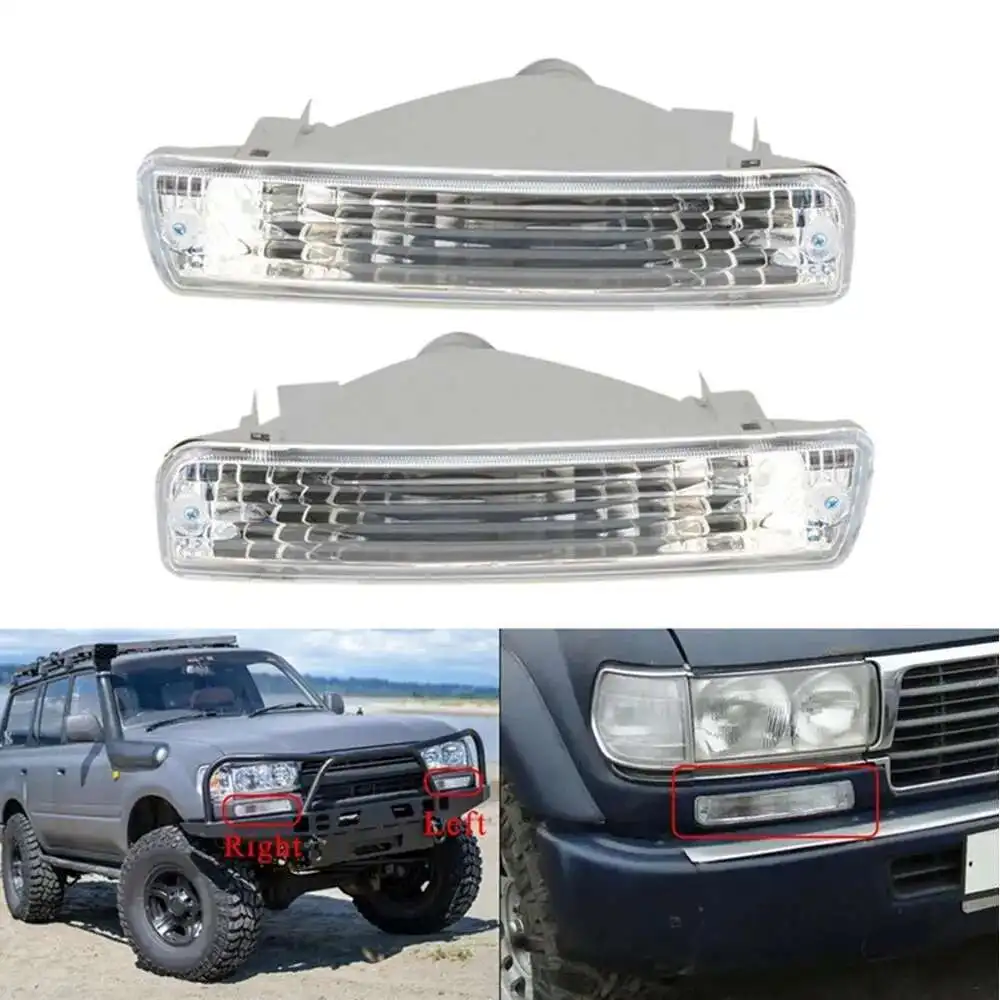 

A Pair Car Fog Light For Toyota Land Cruiser Fj80 1992 Crystal Front Foglamp