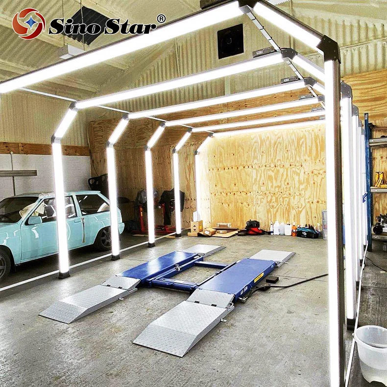 High-end Customized Car Wash Station Dragon Gate Light Tunnel Light for Auto 4S Beauty Shop Car Maintenance Repair LED Light