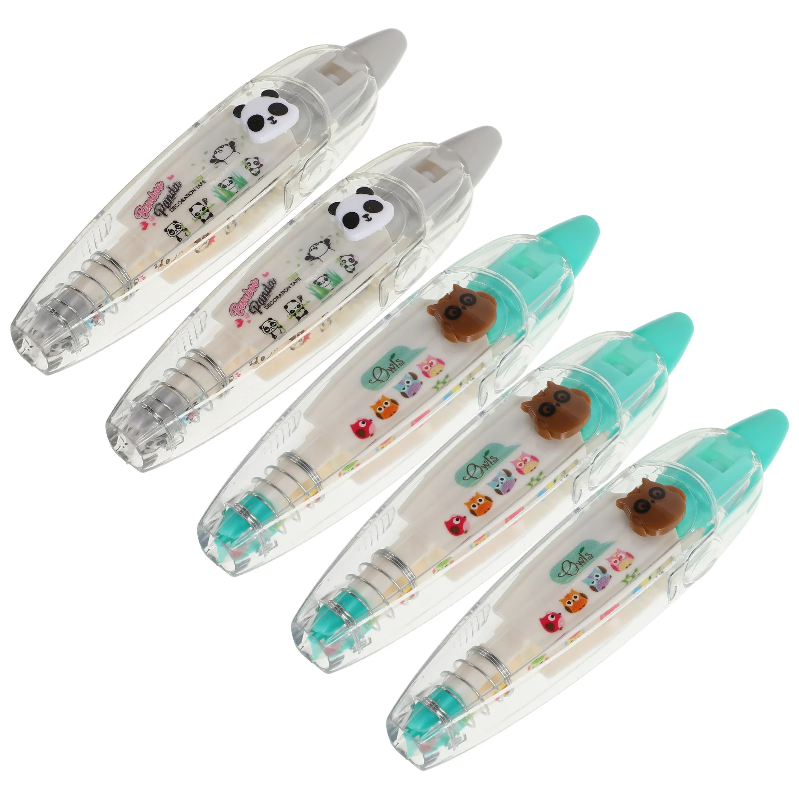 

5 Pcs Correction Tape Decorative Scrapbooking Diary Child Aesthetic Stationery Cute Patterns Practical