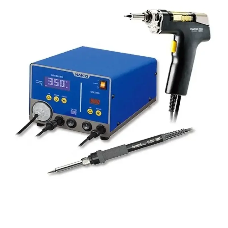 Digital Repair System FR701 ORIGINAL 2-Port Soldering Iron Desoldering Tool Lead Free ESD FR-701 2-in-1 Rework Station