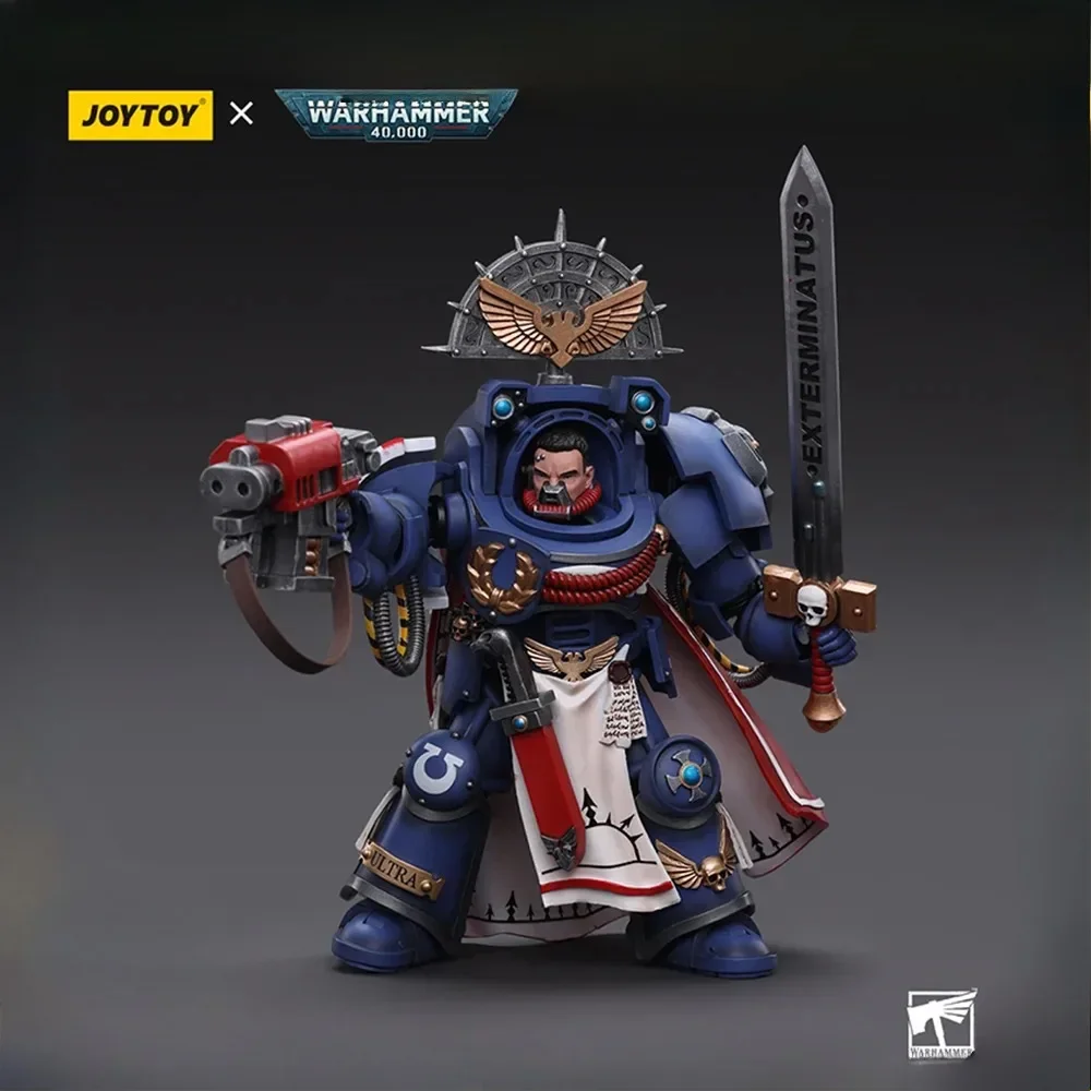 [W MAGAZYNIE] JOYTOY Warhammer 40k figurki Ultramarines Terminator kapitan kolekcja Model Anime wojskowe zabawki do gier 1/18