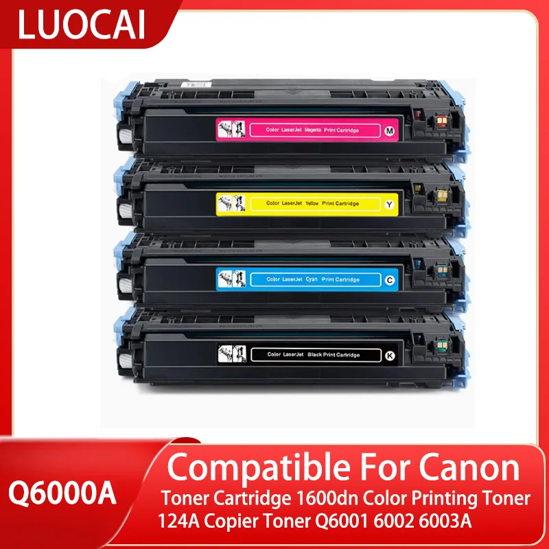 Compatible For HP Q6000A Toner Cartridge 2605 2600n Toner Cartridge 1600dn Color Printing Toner 124A Copier Q6001 6002