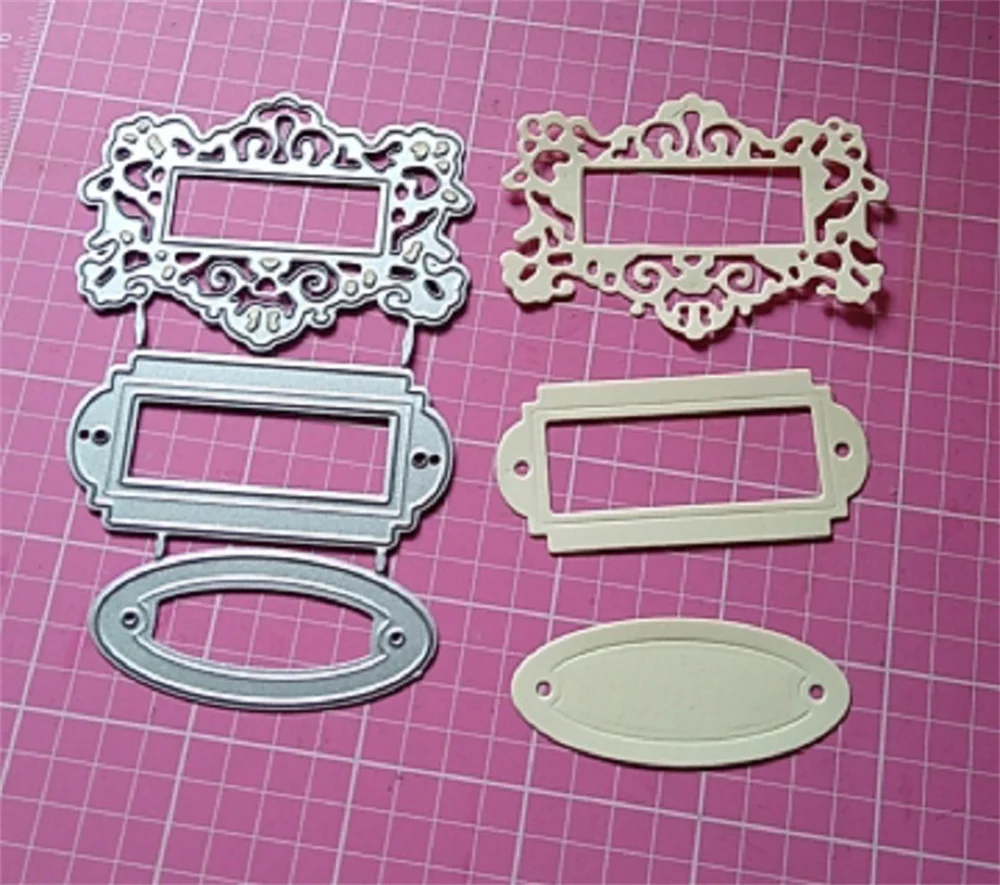 Label Frame metal cutting dies mold Scrapbooking decoration paper craft knife mould blade punch template Embossing stencils view 4