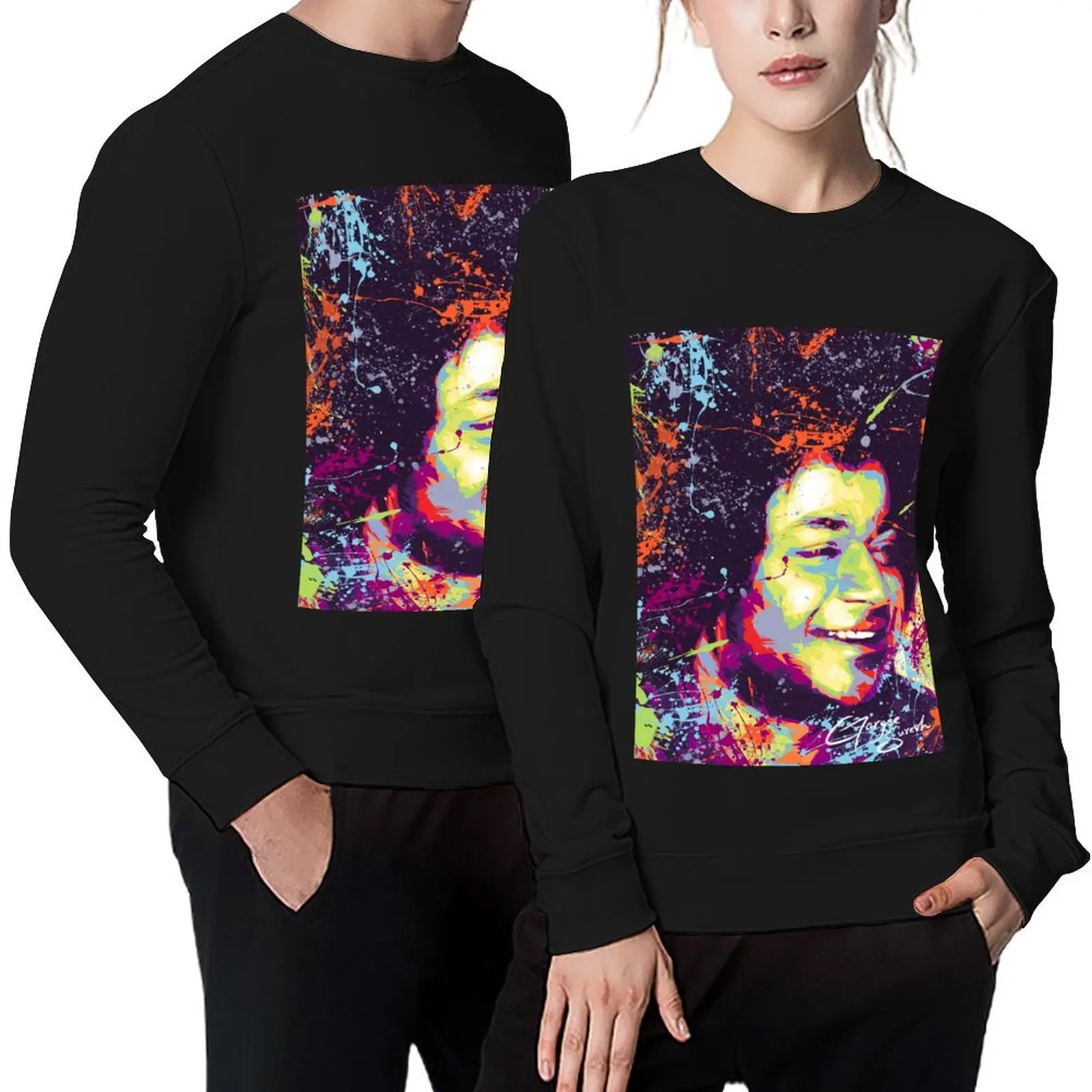 

Abstract Modern Colourful Portrait of Sathya Sai Baba Pullover blouse mens clothing tracksuit men hooded sweatshirt