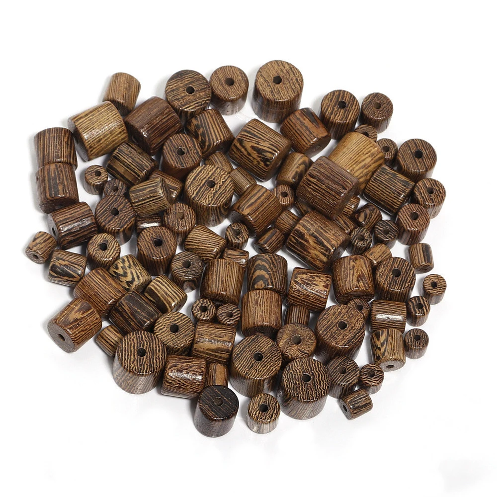 20-100Pcs 6/8/10/12mm Natural Chicken Wing Wood Bead Bucket Shape Loose Spacer Beads For DIY Bracelets Jewelry Making Accessorie