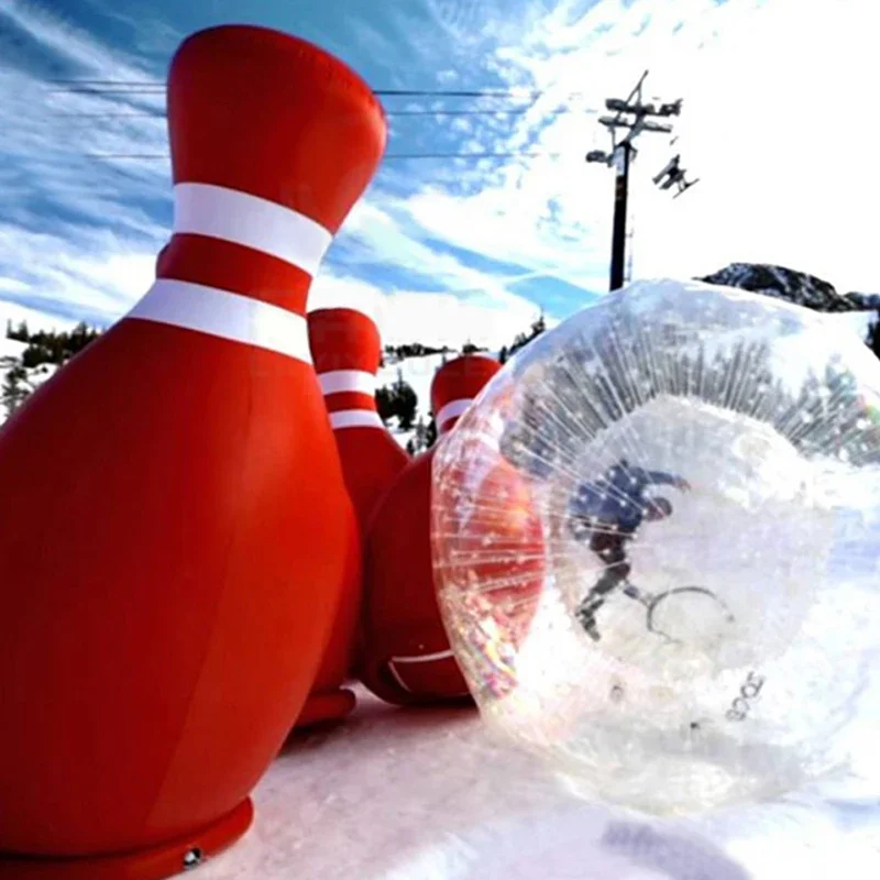 Lawn real-life bowling PVC material bumper ball TPU material snow real-life inflatable space ball