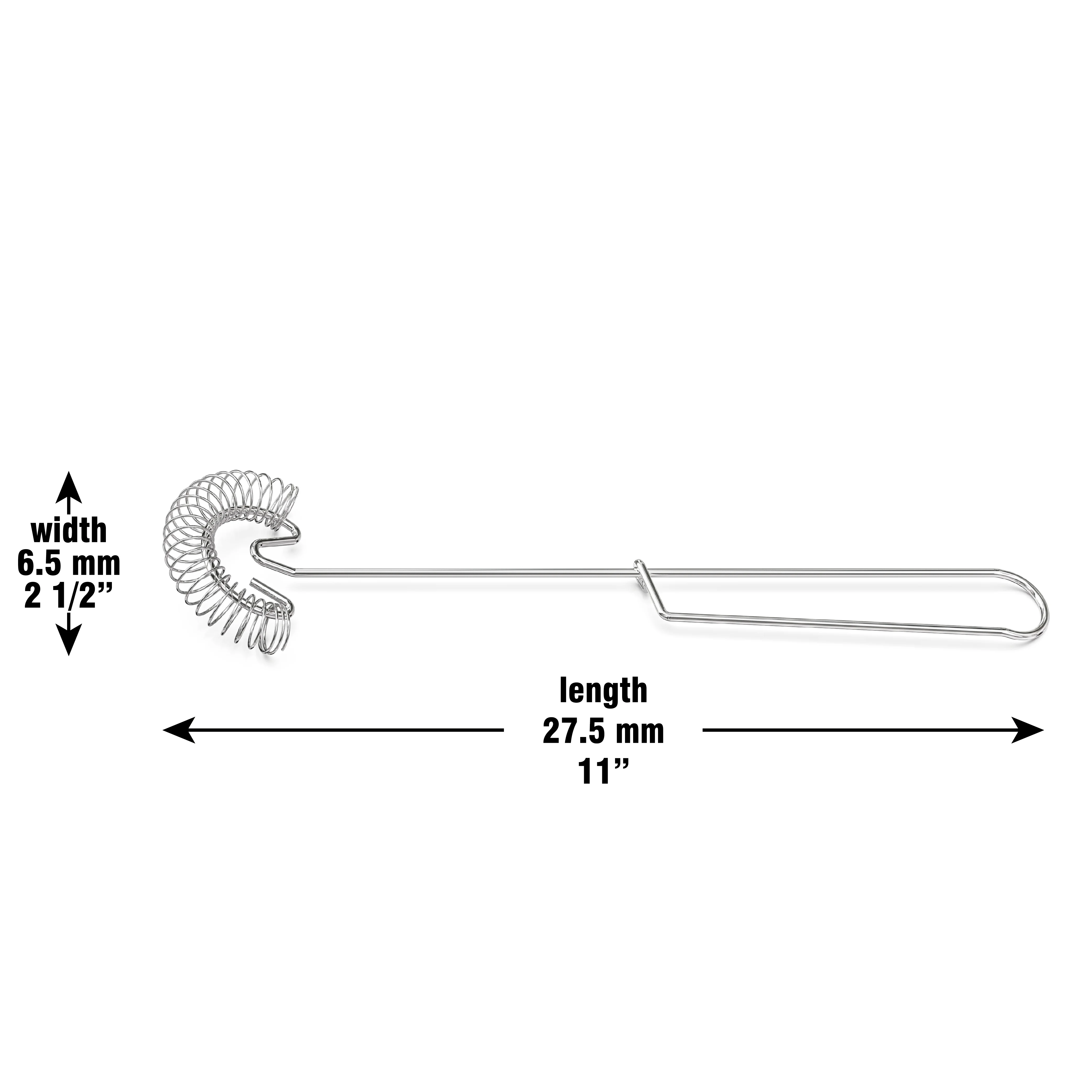 VIMACO® Sauce Whisk Stainless Steel Scandinavian Type Wire Egg Spring Coil Frother Milk Blender 11 Inch