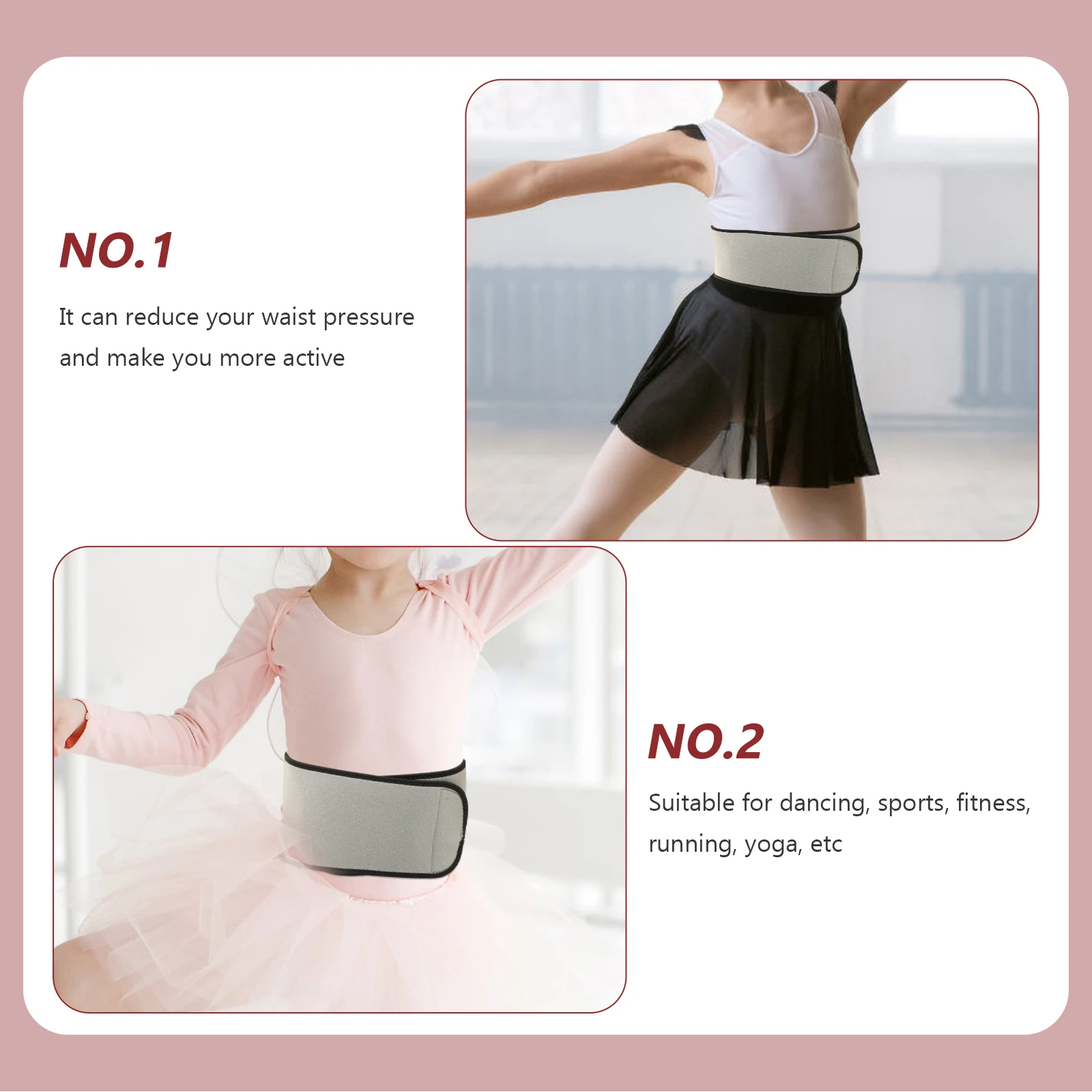 

Waist Trimmer Belt Lower Back Brace Support for Pain Relief and Muscle Alignment Breathable Sports Waist Band for Fitness