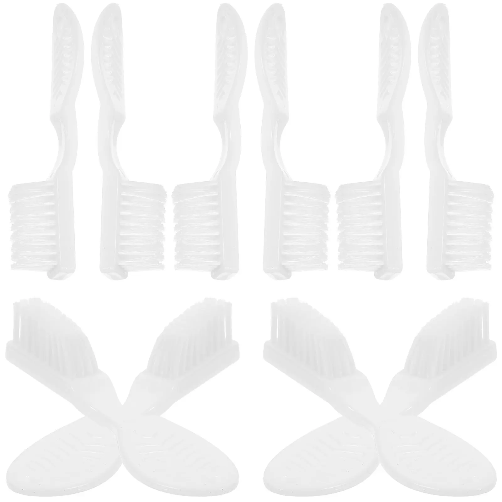 

Набор из 10 зубных щеток для тюрем и учреждений пребывания, с короткой ручкой, большой головкой, для предотвращения самоповреждений, с кодом контроля