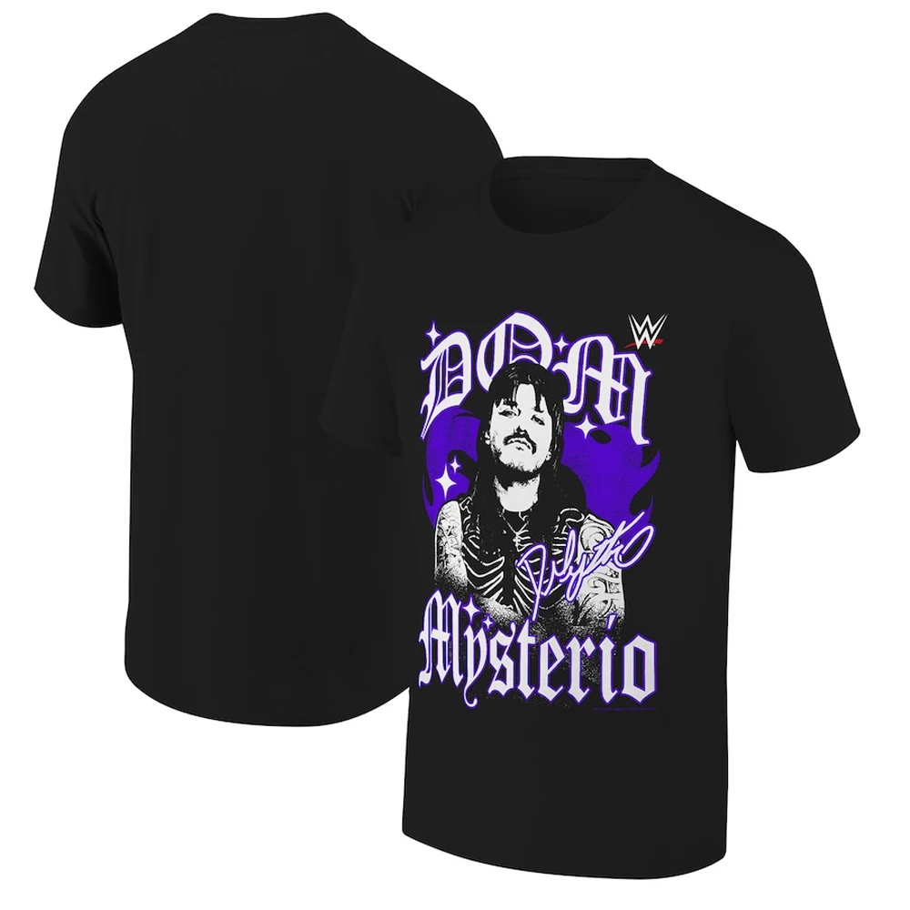 2024 Mens WWE T Shirt Dominik Mysterio Ripple Junction Pose Stars Cotton T-Shirt Youth Kids Wrestling Fans Must Have Unisex Tee