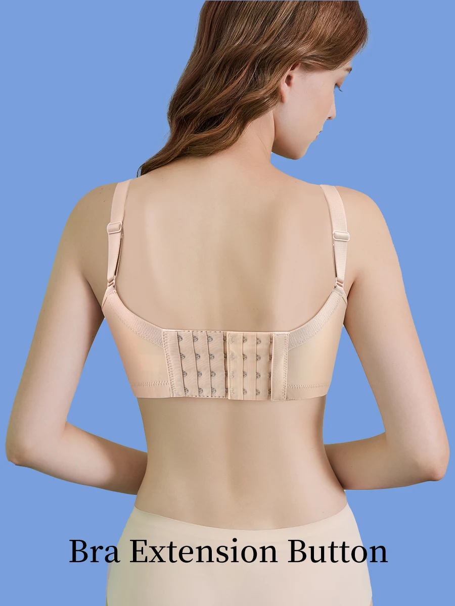 3Pcs Women's Soft & Stretchy 3 Rows X 5Hooks Bra Extenders