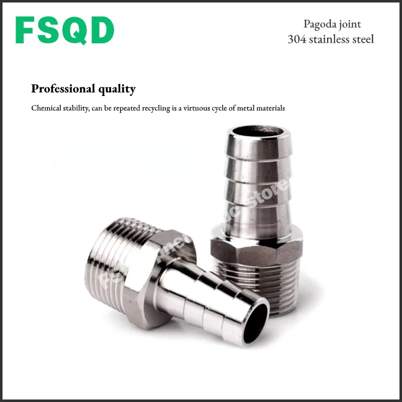 DN6 DN8 DN10 DN15 DN20 DN25 DN32 DN40 DN50 304 Stainless Steel Connector Joint Fittings