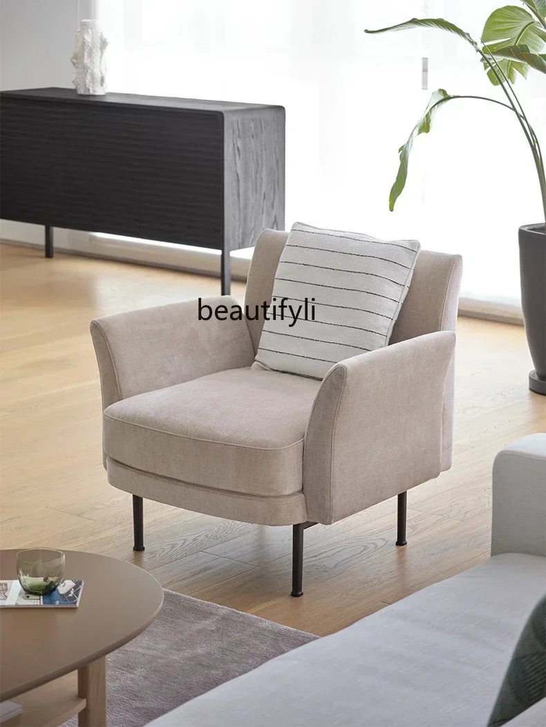 

Petal Leisure Chair Fabric Silk Style Japanese Nordic Style Couch A16