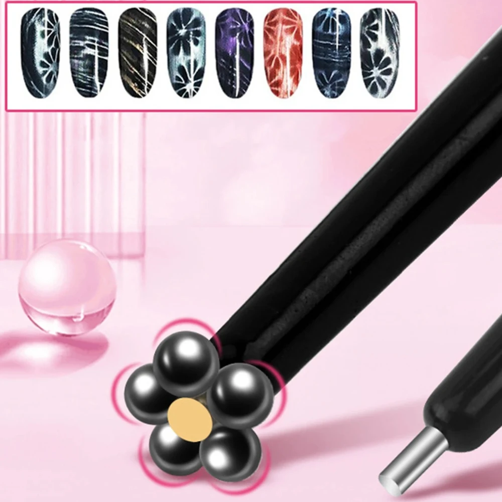 Double Ended Nail Art Cat Eye Pen Strong Suction Magnetic Stick for Cat Eye Gel Quick Molding Manicure Tool  ﻿