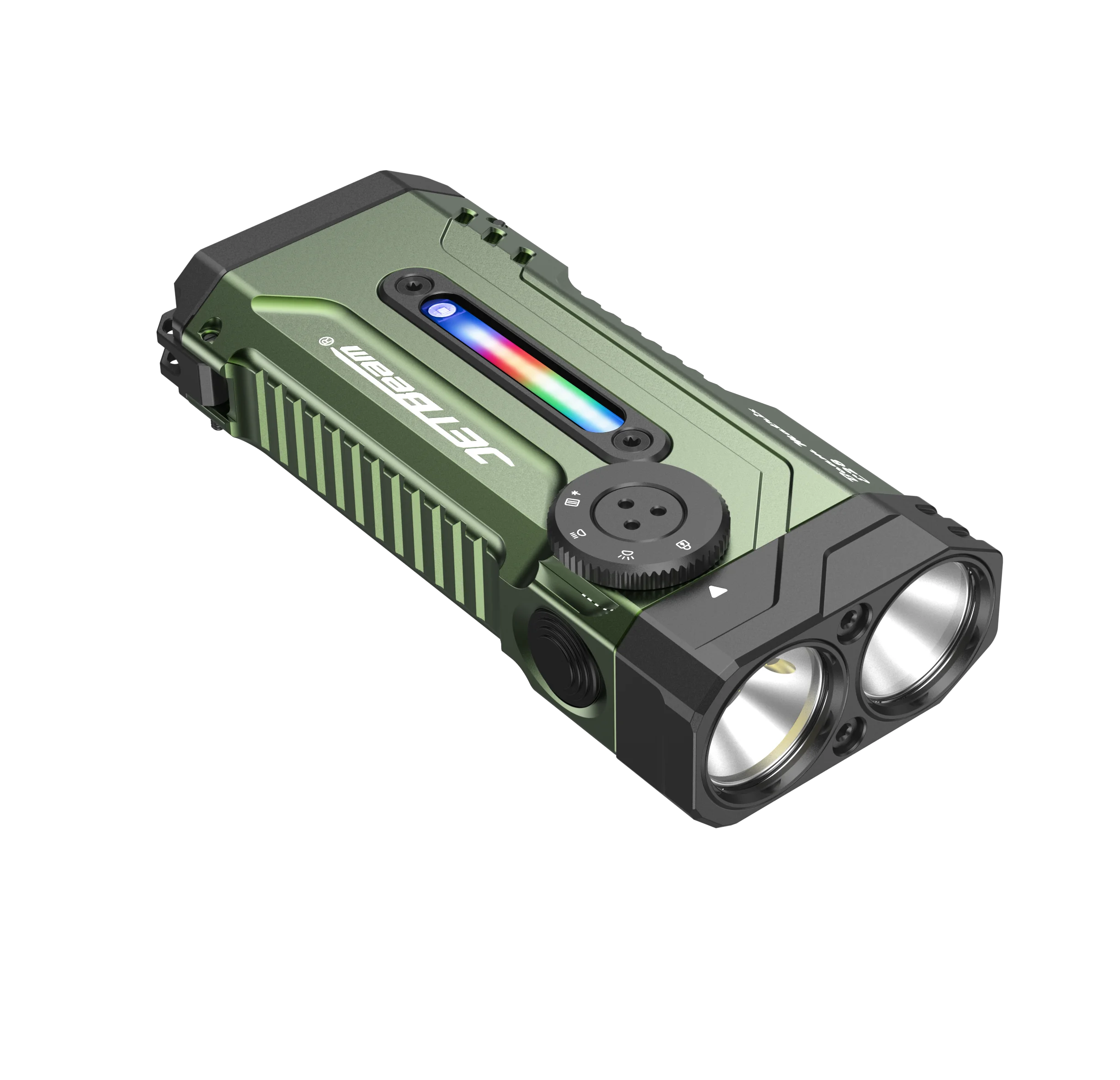 JETBEAM E28 EDC Multi Mode Tactische Zaklamp 3300lm Oplaadbare Zaklampen UV Zwart Licht Zaklamp Power Bank Fietslicht