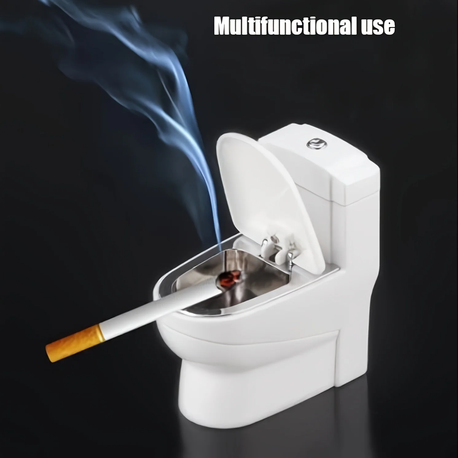 Mini Portable Toilet Small Pendant Inflatable Lighter Open Flame YM073 Fashionable Pendant Retro Small Grinding Wheel Ignition view 6