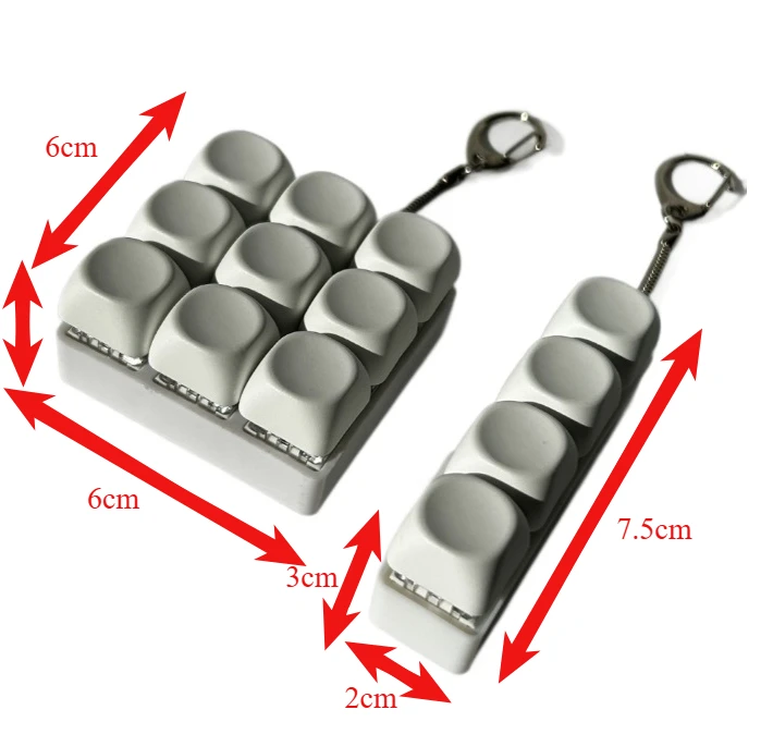 4/9-زر لوحة المفاتيح المفاتيح رمح اختبار لعبة تململ مع المؤثرات الصوتية حجم صغير سهلة الحمل لمسة مريحة