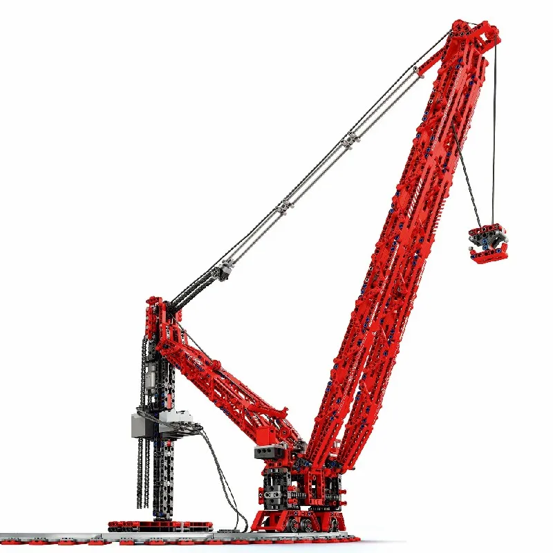 التقنية SK6000 الثقيلة حلقة رافعة وحدات البناء كتل الرافعة الميكانيكية مع محرك الطوب أطقم منمذجة الكبار الاطفال هدية 1196 قطعة #2