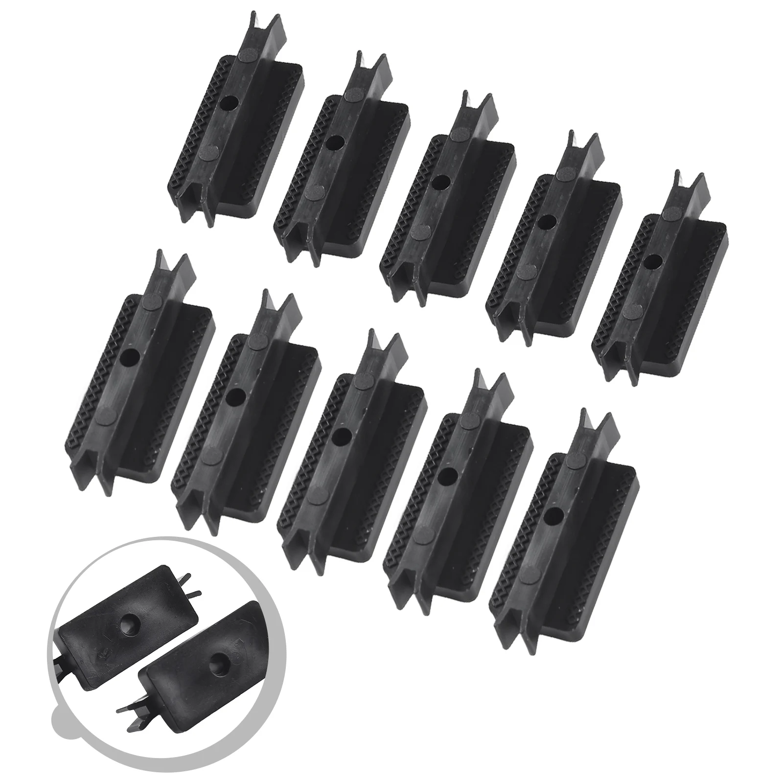 50Pcs Easy-assembly Dovetail Composite Deck Clip Secure Household Floor Yard Garden Outdoor Living Tools Accessories