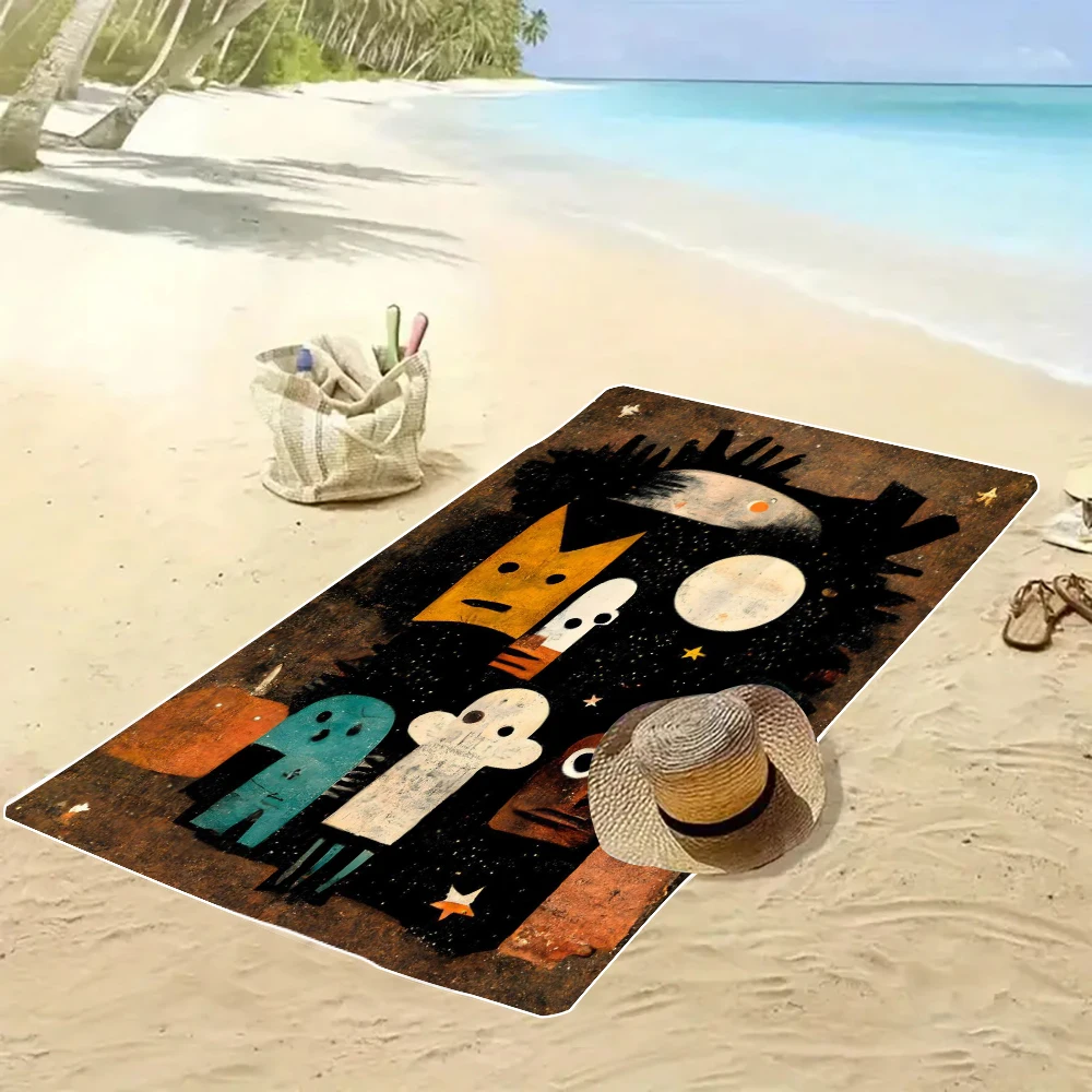 My Creepy Friends And Me Beach Towels, Highly Absorbent Bath Towels, Essential for Outdoor Swimming8.19