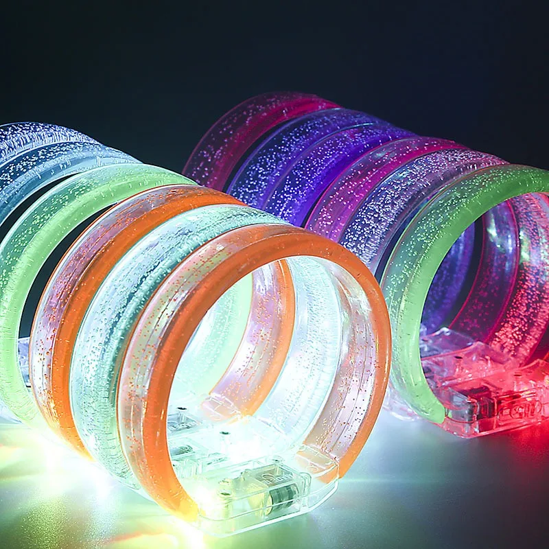 5/10pcs Gathering queue luminous glow bangle bracelet LED flash bracelet concert fluorescent bracelet party event cheer gift